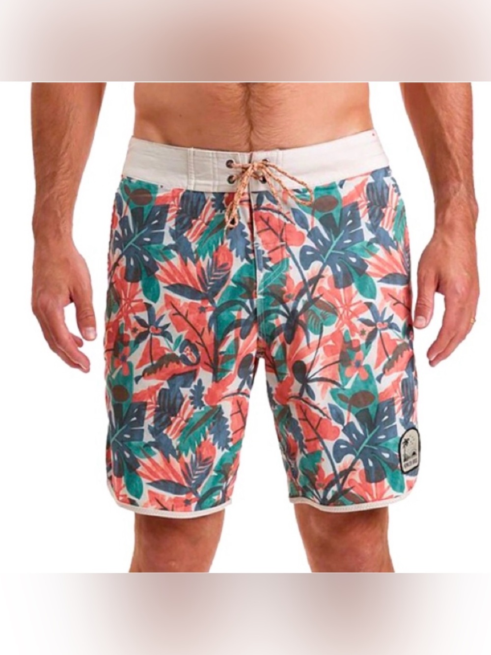 Howler Brothers Stretch Bruja Boardshort Swim Trunks Mens 30 Beach Tropical